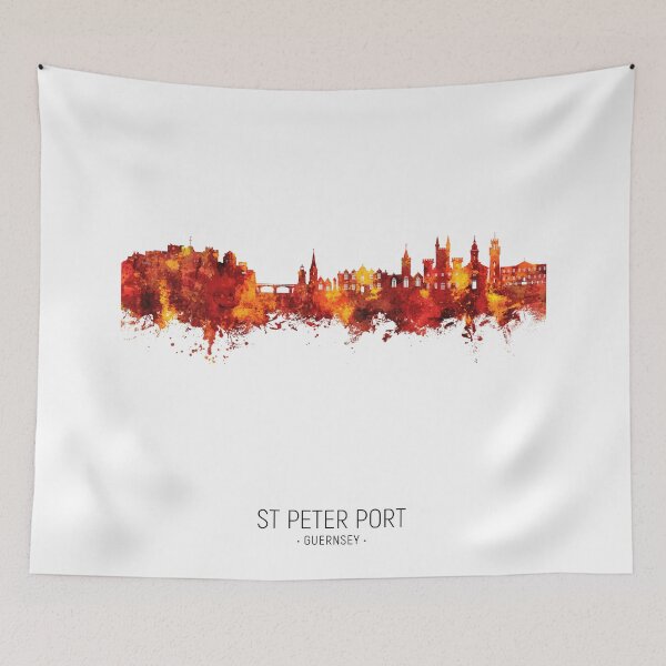 Item preview, St Peter Port Guernsey Channel Islands Skyline designed and sold by ArtPrints.