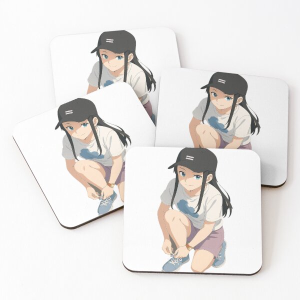 Item preview, Anime Girl Tying Shoes – Sporty and Focused Aesthetic designed and sold by andriassaputro.