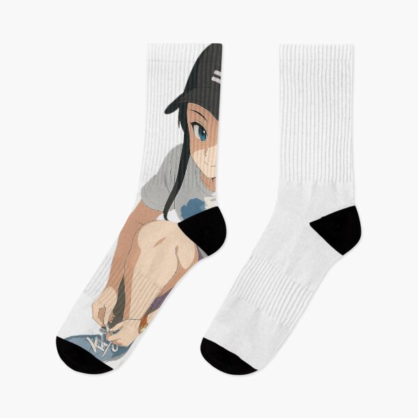 Item preview, Anime Girl Tying Shoes – Sporty and Focused Aesthetic designed and sold by andriassaputro.