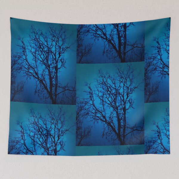 Item preview, Weeping Tree - Abstract Glass Art in Blue designed and sold by WD-Artist.