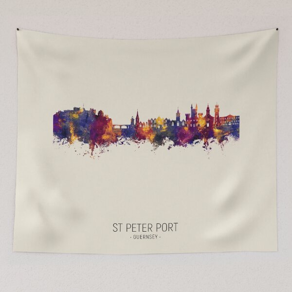 Item preview, St Peter Port Guernsey Channel Islands Skyline designed and sold by ArtPrints.