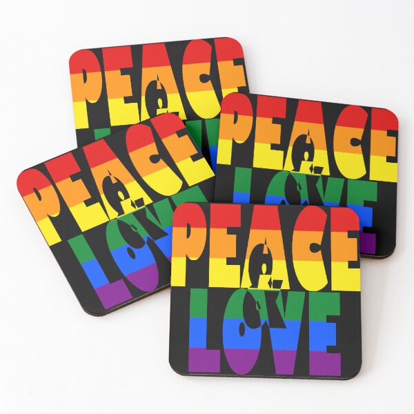 Item preview, Peace and love - Rainbow designed and sold by BeJahMan.