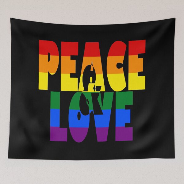 Item preview, Peace and love - Rainbow designed and sold by BeJahMan.
