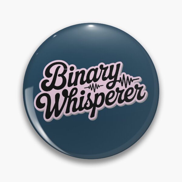 Item preview, Binary Whisperer Pink And Black– Tech and Coding Design  designed and sold by VenDecoArt.