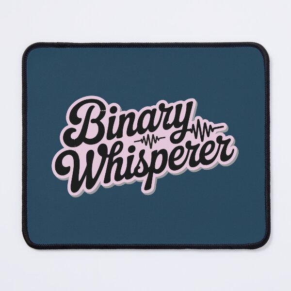 Item preview, Binary Whisperer Pink And Black– Tech and Coding Design  designed and sold by VenDecoArt.
