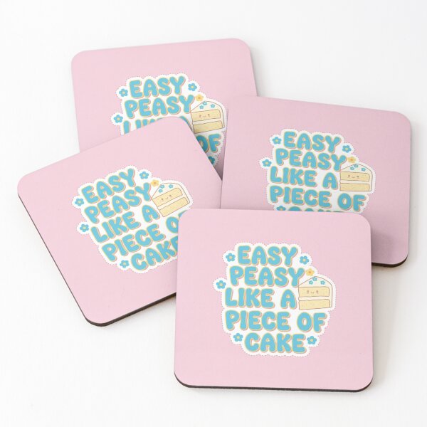 Item preview, Easy peasy like a piece of cake meme  designed and sold by Kitty Kat.