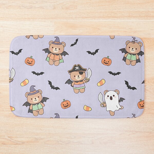 Item preview, Halloween Teddy Bear Pattern, Cute Bear Costume, Spooky Ghost Pumpkin, Kawaii Seamless Halloween Print, Pastel Halloween Design, Witch Pirate Teddy, Autumn Trick or Treat Bears designed and sold by ArtDesignTp.