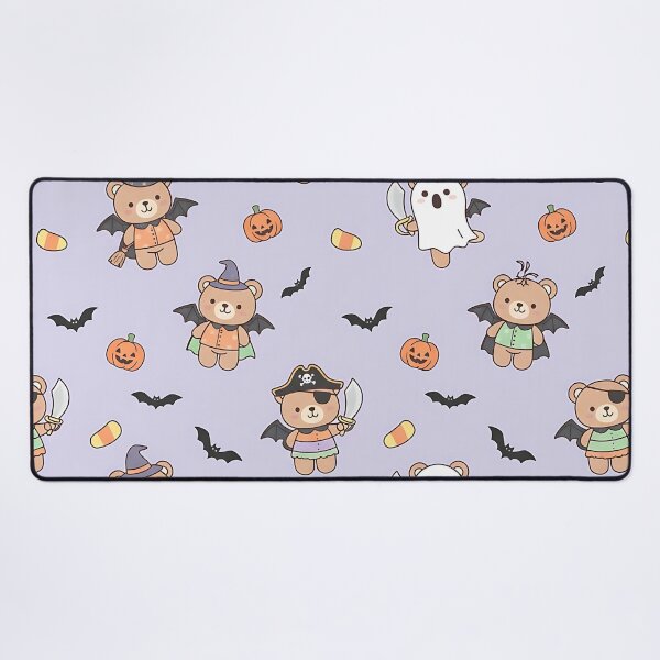 Item preview, Halloween Teddy Bear Pattern, Cute Bear Costume, Spooky Ghost Pumpkin, Kawaii Seamless Halloween Print, Pastel Halloween Design, Witch Pirate Teddy, Autumn Trick or Treat Bears designed and sold by ArtDesignTp.
