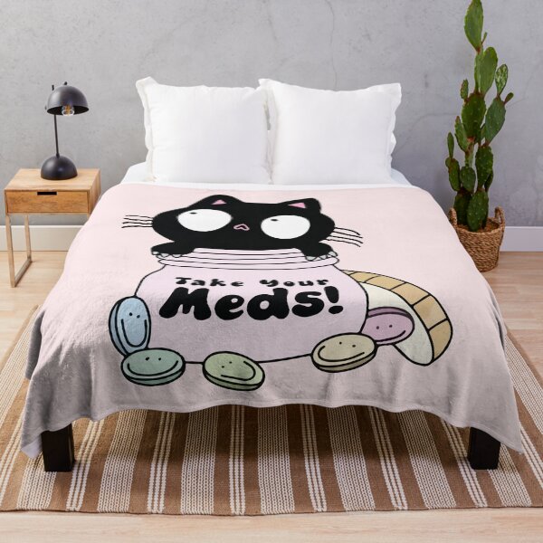 Item preview, Take your meds cute cat designed and sold by BrownHorse90s.
