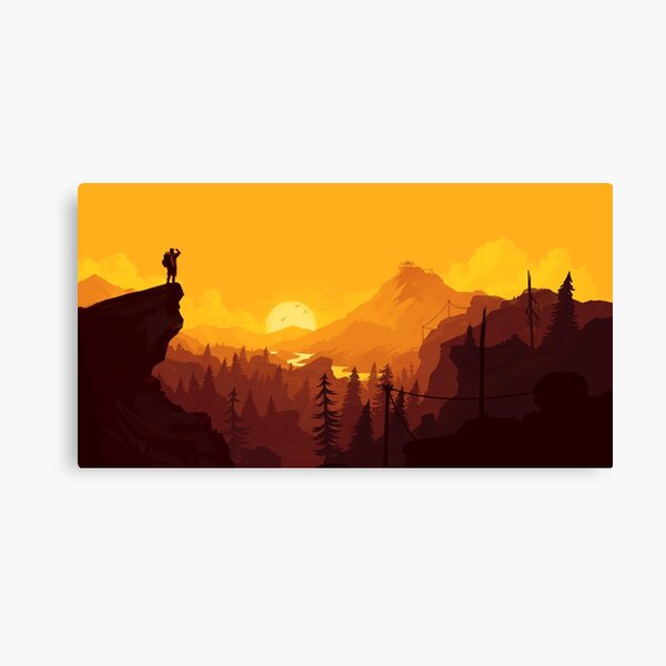 Firewatch Art Design - 4k Lienzo