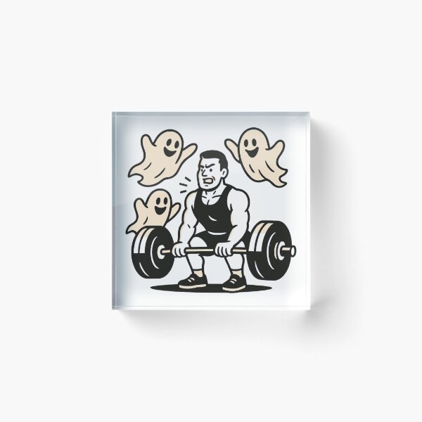 Item preview, Ghost Cheerleaders Deadlift Funny Halloween Weightlifting Gym Design designed and sold by Bmd4Fitness.