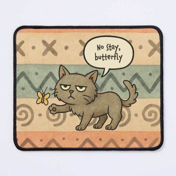 Item preview, No Stay Butterfly designed and sold by Nope Cats.