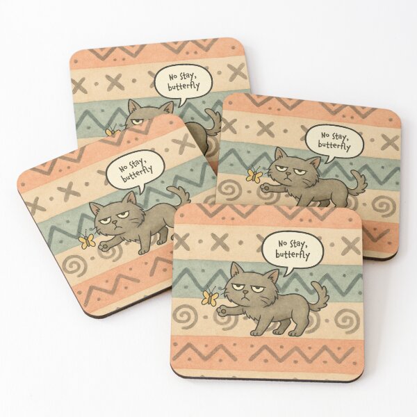 Item preview, No Stay Butterfly designed and sold by Nope Cats.