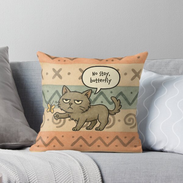 Item preview, No Stay Butterfly designed and sold by Nope Cats.