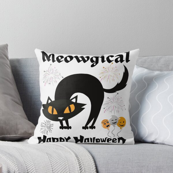Item preview, Meowgical Happy Halloween Black Cat Design – Cute Witchy Cat Halloween Gift designed and sold by AlienTechs.