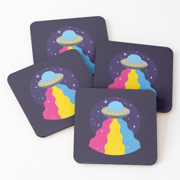 Item preview, Pansexual Flag UFO – Subtle LGBTQ+ Pride for Everyday Wear designed and sold by SafeSpace-co.