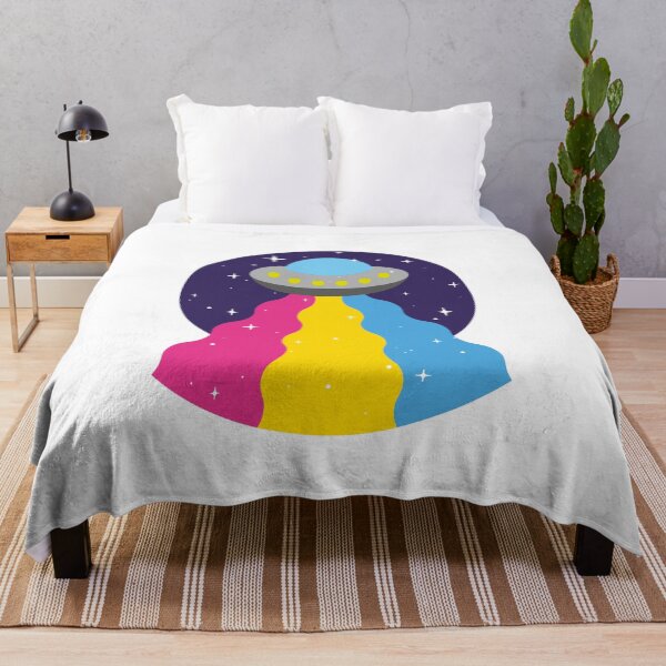 Item preview, Pansexual Flag UFO – Subtle LGBTQ+ Pride for Everyday Wear designed and sold by SafeSpace-co.