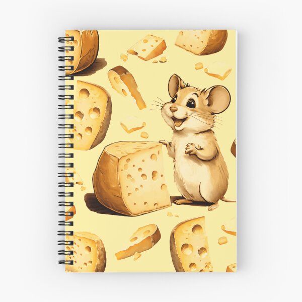 Item preview, Happy Mouse with Cheese Illustration | Mouse Art | Mouse Illustration | Mouse Lover | Cheese Lover designed and sold by UnhingedBird.
