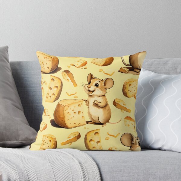 Item preview, Happy Mouse with Cheese Illustration | Mouse Art | Mouse Illustration | Mouse Lover | Cheese Lover designed and sold by UnhingedBird.