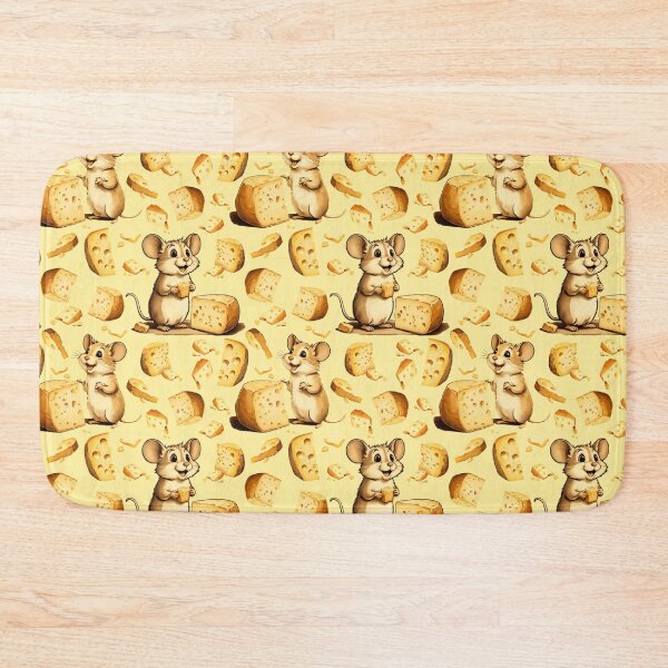 Item preview, Happy Mouse with Cheese Illustration | Mouse Art | Mouse Illustration | Mouse Lover | Cheese Lover designed and sold by UnhingedBird.