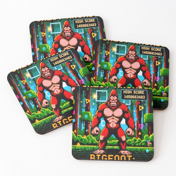 Item preview, Retro,Bigfoot,Forest,Arcade designed and sold by CyberdogStudios.