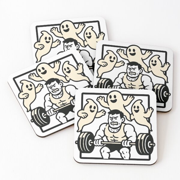 Item preview, Ghost Cheerleaders Deadlift Funny Halloween Weightlifting Gym Design designed and sold by Bmd4Fitness.