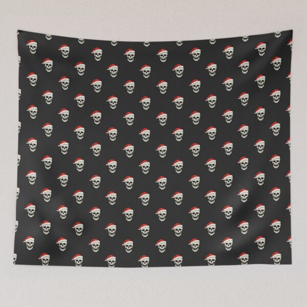 Item preview, Festive Skull Seamless Pattern : Christmas Gothic Design designed and sold by AlienTechs.