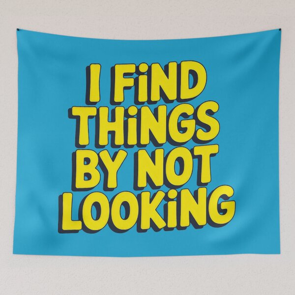 Item preview, Eye-Catching Yellow and Blue Graphic with a Funny Life Observation designed and sold by SplashTastic.