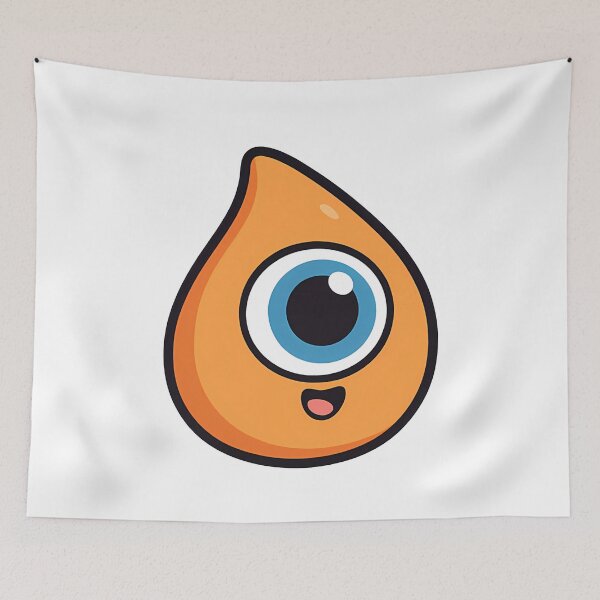 Item preview, Cute Orange One-Eyed Monster Creature designed and sold by k3rstman1.