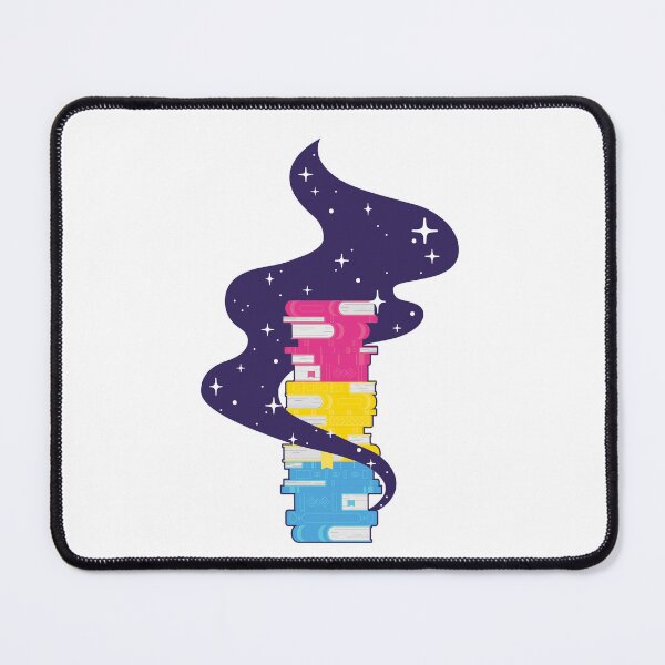Item preview, Pansexual Flag Book Stack – Subtle LGBTQ+ Pride for Everyday Wear designed and sold by SafeSpace-co.