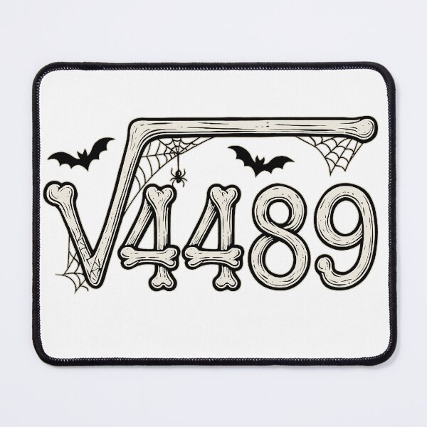 Item preview, 67 Funny Math Root 4489 Funny Halloween Meme Witch Bats Ghosts designed and sold by MyricKeme.