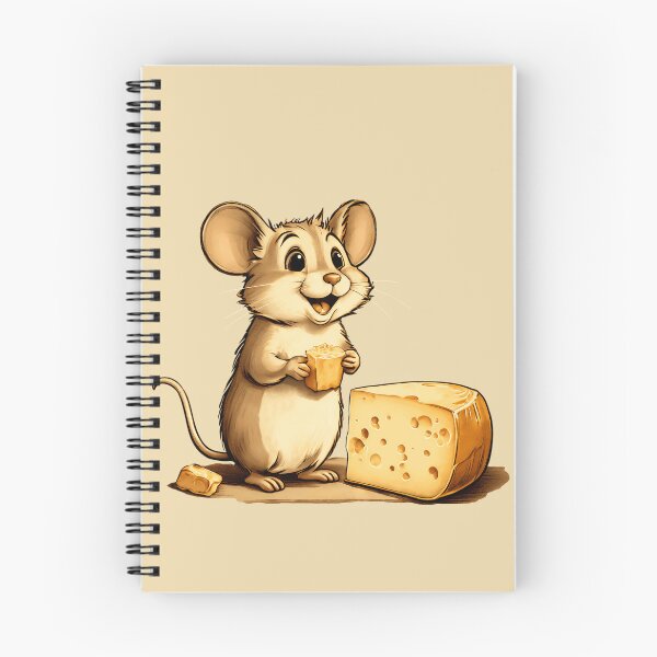 Item preview, Happy Mouse with Cheese Illustration | Mouse Art | Mouse Illustration | Mouse Lover | Cheese Lover designed and sold by UnhingedBird.