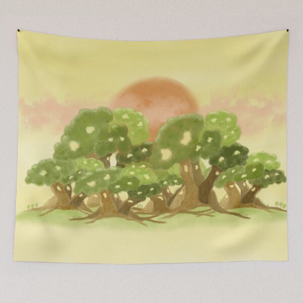 Item preview, Dancing sister tree village designed and sold by greenPQBstudio.
