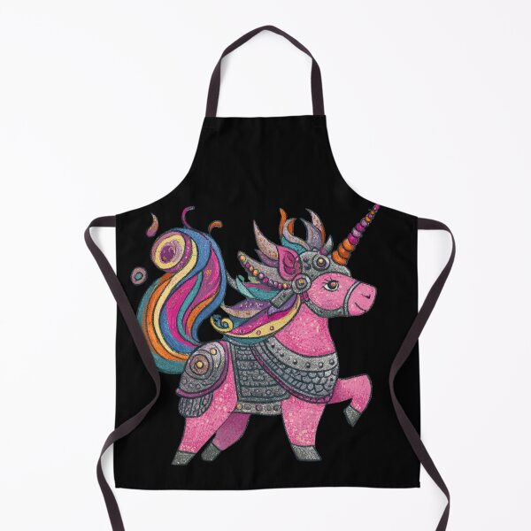 Item preview, Viking Unicorn Warrior Cute Kawaii | Rainbow Pink Armored Steed | Funny Fantasy Art designed and sold by CrunchyGoats.