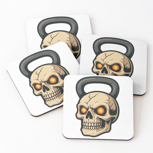 Item preview, Inferno Skull Kettlebell Dark Fitness Halloween Workout Design designed and sold by Bmd4Fitness.