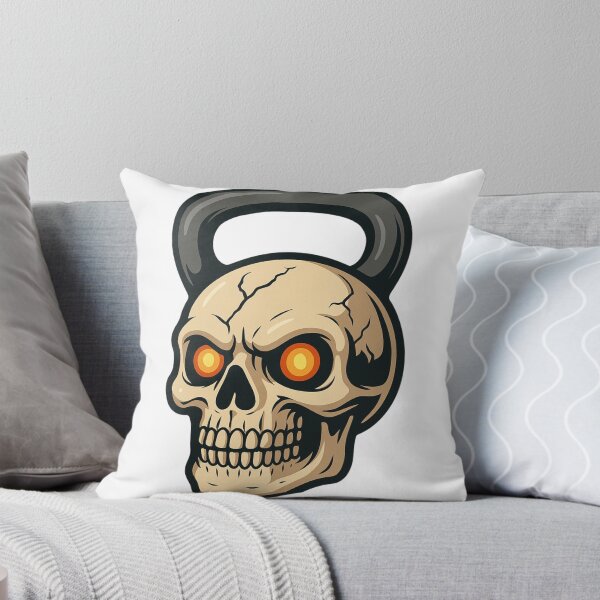 Item preview, Inferno Skull Kettlebell Dark Fitness Halloween Workout Design designed and sold by Bmd4Fitness.