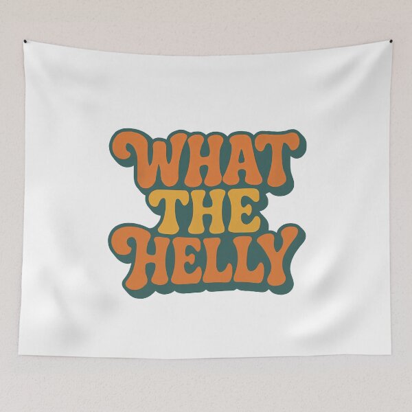 Item preview, What The Helly Funny Retro Groovy designed and sold by k3rstman1.