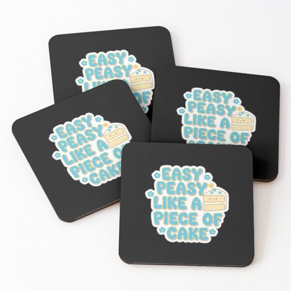 Item preview, Easy Peasy Like a Piece of Cake Meme designed and sold by Kitty Kat.