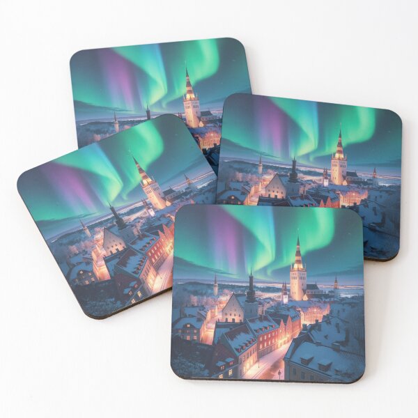 Item preview, Northern Lights Over Tallinn | Estonia designed and sold by TravelWish.
