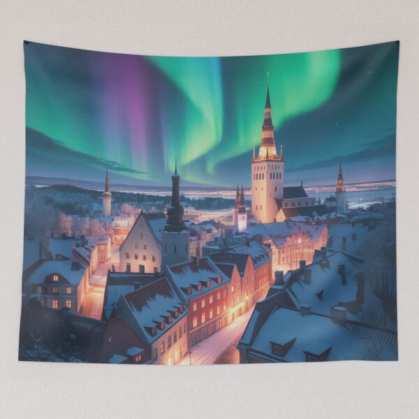 Item preview, Northern Lights Over Tallinn | Estonia designed and sold by TravelWish.