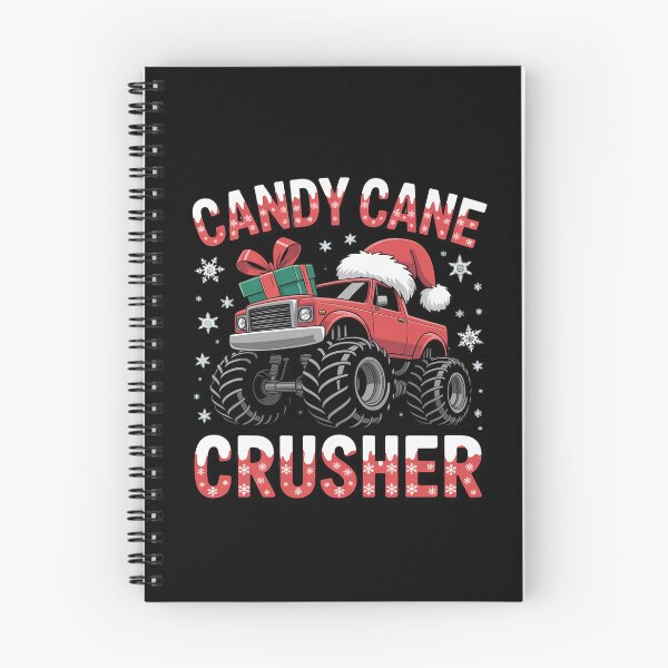 Item preview, Christmas Candy Cane Crusher Xmas Monster Truck designed and sold by DrewLeuschke.