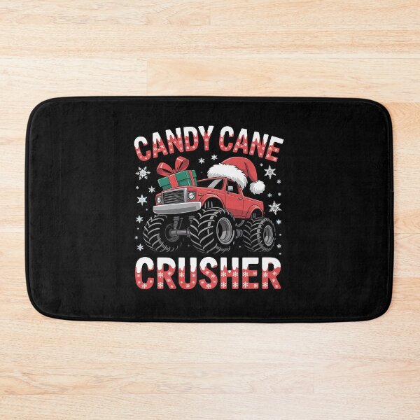 Item preview, Christmas Candy Cane Crusher Xmas Monster Truck designed and sold by DrewLeuschke.