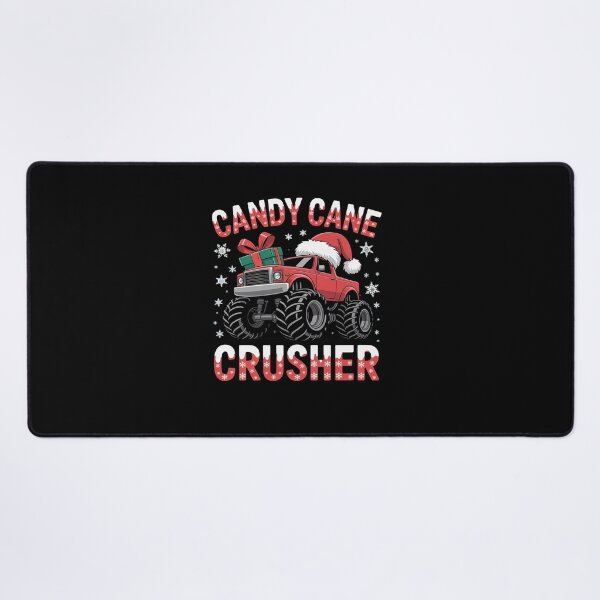 Item preview, Christmas Candy Cane Crusher Xmas Monster Truck designed and sold by DrewLeuschke.