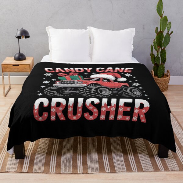 Item preview, Christmas Candy Cane Crusher Xmas Monster Truck designed and sold by DrewLeuschke.