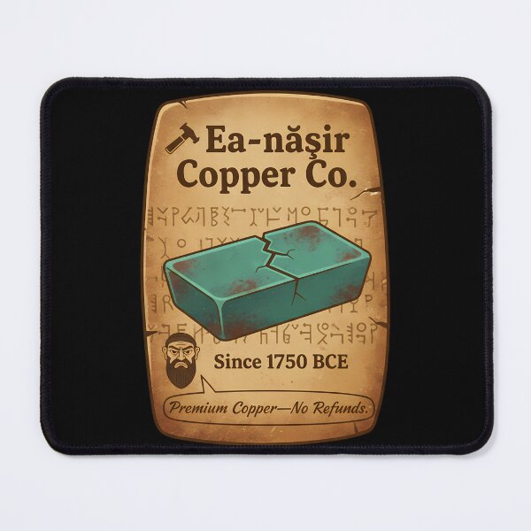 Item preview, Ea-nãsir Copper Ancient History Humor designed and sold by k3rstman1.