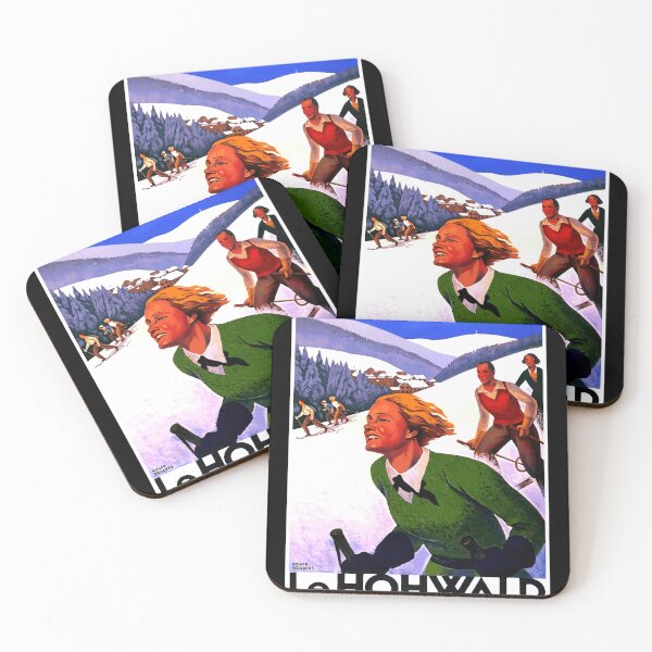 Item preview, Vintage French Travel Poster | Roger Broders Art | Skiing in Alsace | Le Hohwald & Lorraine Railways | Art Deco Print designed and sold by artofuniverse.