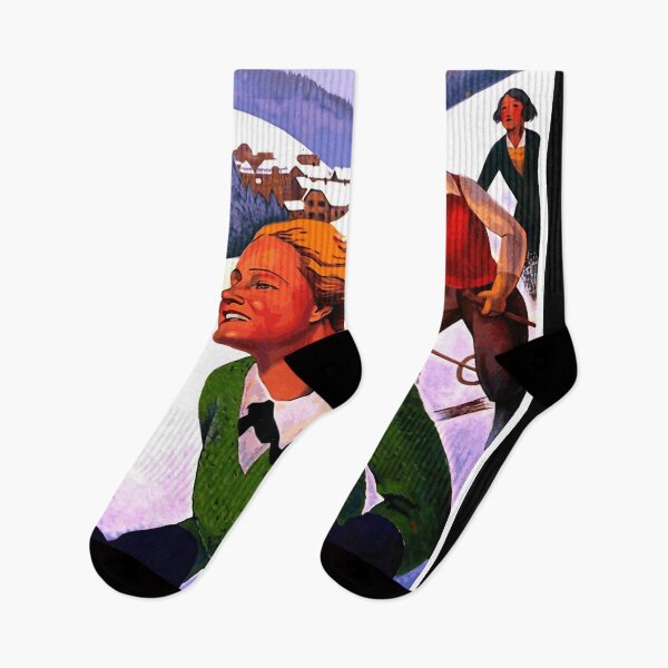Item preview, Vintage French Travel Poster | Roger Broders Art | Skiing in Alsace | Le Hohwald & Lorraine Railways | Art Deco Print designed and sold by artofuniverse.