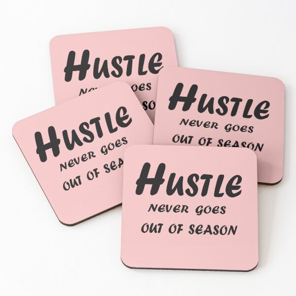 Item preview, Hustle Never Goes Out of Season – Motivational Quote Design designed and sold by ArtNestVerse.