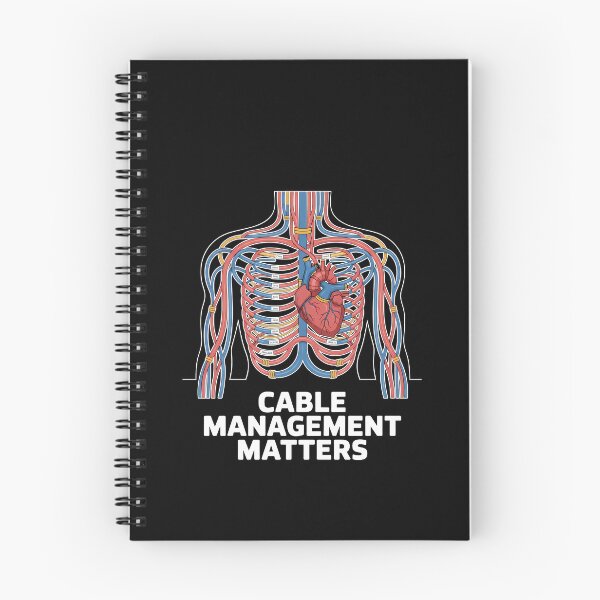 Item preview, Cable Management Matters, Tech Anatomy Humor designed and sold by k3rstman1.
