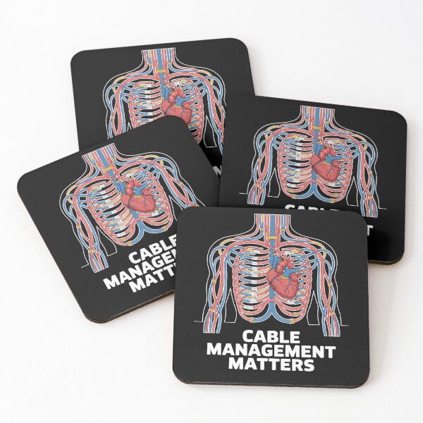 Item preview, Cable Management Matters, Tech Anatomy Humor designed and sold by k3rstman1.
